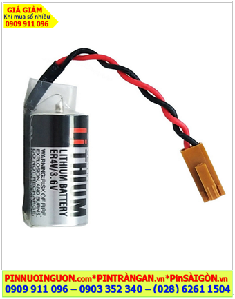 Pin Toshiba ER4V ER14335; Pin nuôi nguồn PLC Toshiba ER4V lithium 3.6v 2/3AA 1200mAh -JAPAN